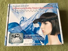 LED Head Wearing Reading, Timepieces Repairing Magnifier BN in Box