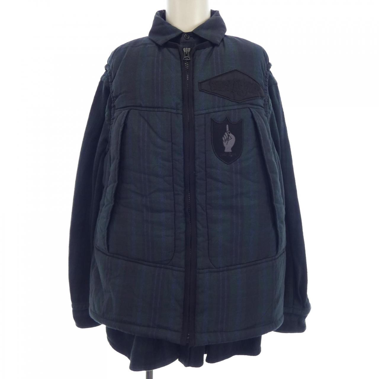 sacai 22-02848M COTTON WEATHER SHIRTサイズ3 sacai 22ss Docking Cotton Weather Shirt