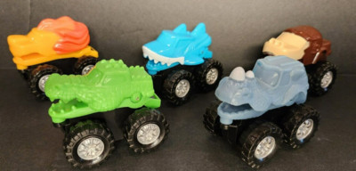 SPARK CREATE IMAGINE ANIMAL MONSTER TRUCK LOT OF 5 Small little trucks 2.75 