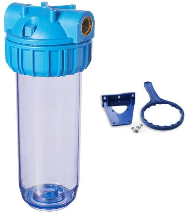 Portafiltro Acqua 9"3/4 Attacco 20/27 Con Filtro Lavabile 60µm - Prodotto In Francia, Prefiltro Per Addolcitore O Rubinetto - 5