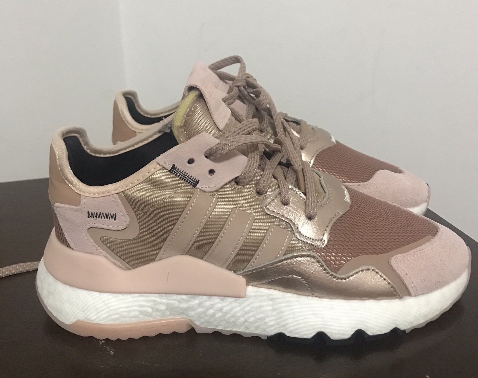 adidas rose gold running shoes