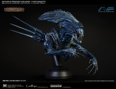 COOLPROPS Alien vs Predator AVP Alien Queen Bust DELUXE 1:3 Scale