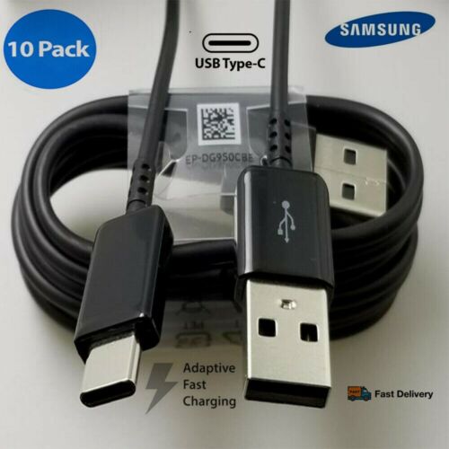 10 Pack OEM USB C Cable Type C Fast Charger For Samsung Galaxy S8 S9 S10+ Note 9 - Photo 1 sur 6
