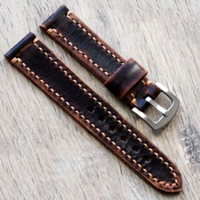 Genuine Leather  watch strap vintage distressed 18-26 mm Replacement wrist Band