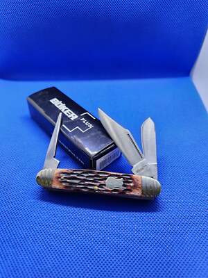 Boker Plus Brown Jigged Bone Cattleman Knife 3 3/8'' 01BO203