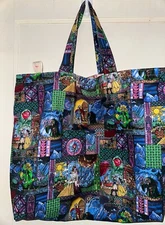 Beauty and The Beast - Stained Glass Look - Handmade Tote & Grocery Bag - Laptop