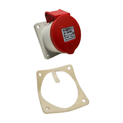 Bals Cee Norm 13327 Female Mounting-Plug Socket, 500V, 16-6h/400, 6P + IP44