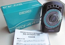 EHI FOR CHARITY SEIKO SQ-44 QUARTZ METRONOME - TESTED - WITH BOX  INSTRUCTIONS