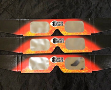 3 Pack - 2024 HD Solar Eclipse Glasses. ISO/CE/NASA Certified RUSH Shipping