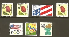 US Scott # 2519 - 2520 - 2522 - 2527 - 2528 - 2530 - 2531A  MNH Set of 7 Stamps