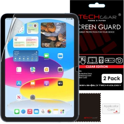 2x TECHGEAR Screen Protector Guard for Apple iPad 10.9" 10th 11" 11th Generation