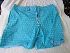 NWT Johnnie O Tesoro bathing trunks, men's XXL, 7 in. inseam, blue, 89