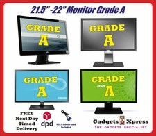Cheap Monitor 22"-inch Widescreen LED LCD DELL/ HP/LG/AOC/Acer VGA/DVI Grade-A