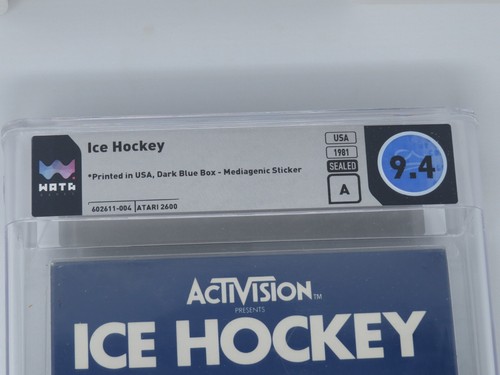 New Ice Hockey Atari 2600 Sealed Video Game Wata Graded 9.4 A Seal 1981 - Picture 2 of 4