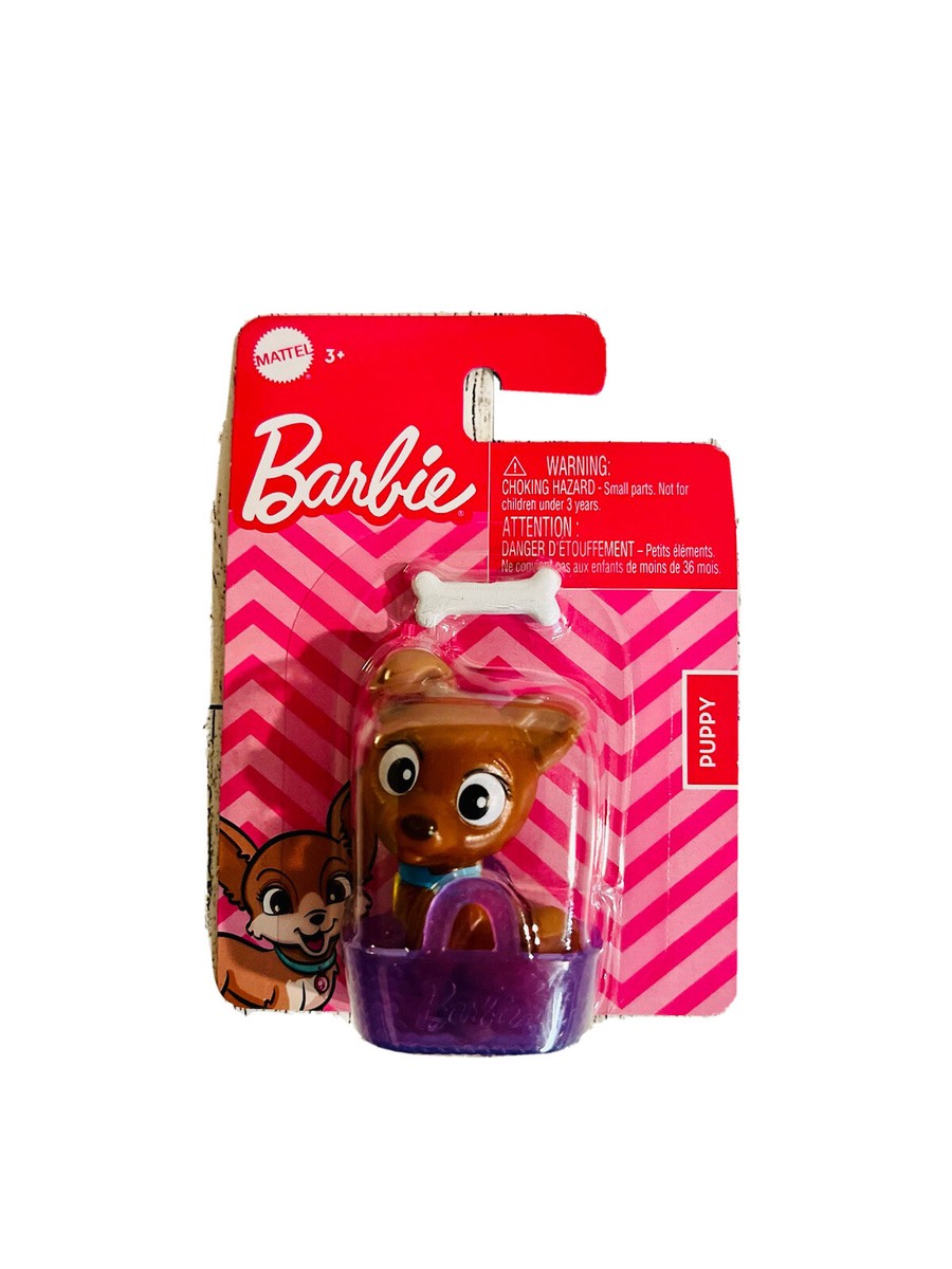 BARBIE PETS with Tote/Basket Mini Puppy Kitten Bunny Packs