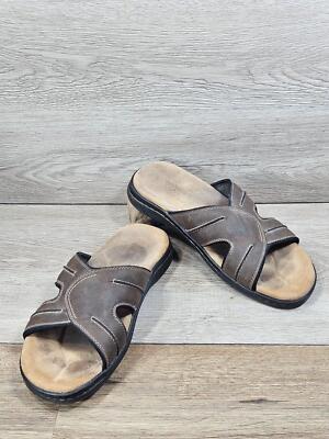 Dockers Men\'s Memory Foam Casual Comfort Outdoor Slip-on Slide Sandal 11W Brown s-l400.jpg main image 2
