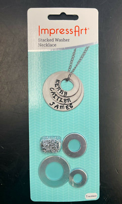 Impressart Stacked Washer Necklace Metal Stamping Jewelry Making