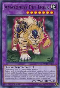 Amazoness Pet Liger - MP18-EN166 - Common - 1st Edition x3 - Near Mint