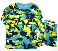 Joe Boxer Boy's Camo Thermal Underwear Long Sleeve Top  Ankle Length Pants Sz 6