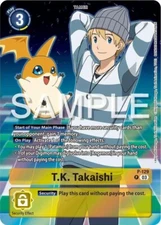 T.K. Takaishi Alternate Art Foil - P-129 NM - Digimon TCG