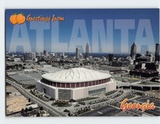 Postcard Aerial View Georgia Dome Atlanta Georgia USA