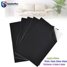 Adhesive Backed Black Neoprene Sponge/Foam Rubber Sheet Thick 0.5mm 1.0mm-3.0mm