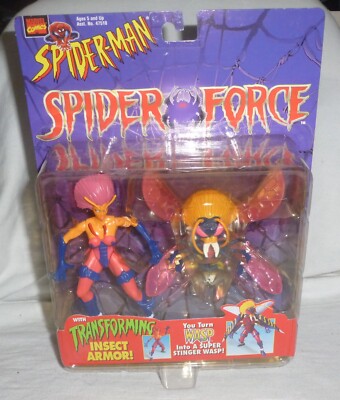 Marvel Spider-Man Spider Force The Wasp Transforming Insect Armor 6'' MOC