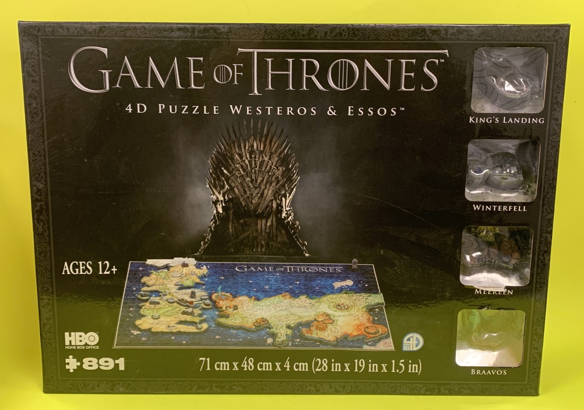Game of Thrones 4D Puzzle Westeros and Essos 891 Pieces Sealed New
