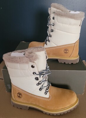 NEW AUTHENTIC TIMBERLAND  PREMIUM 6 IN  WATERPROOF WARM LINED BOOT US 7.5