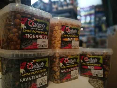 Onfish Körner Gekocht Ready To Use Particles Karpfenangeln Tiger Nut Hanf Mais - Bild 8 von 15