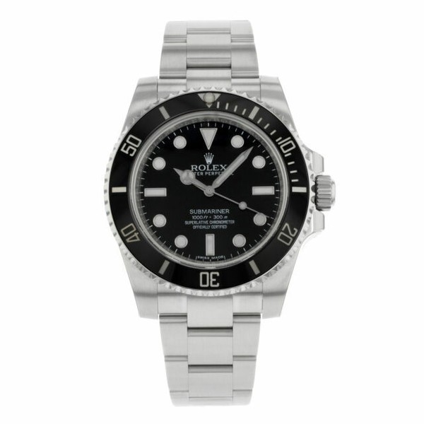 Rolex Submariner Men's Black Watch with 