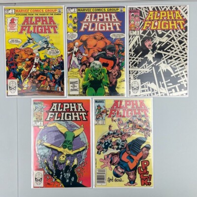 Alpha Flight (Marvel Comics 1983) #1-5 Choose your issue! Complete your Run!