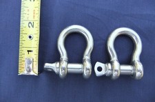 516 Bow Shackle 316 Ss 34 Ton Sailboat Anchor Rigging 2 Pc 516 Bow Shackle 316 Ss 34 Ton Sailboat Anchor Rigging 2 Pc
