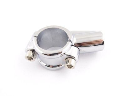 Spiegelhalter Spiegelschelle Linksgewinde 10mm CHROM Mirror clamp left thread