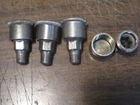 4 NOS 1/8" Pipe Pressed Steel Grease Cups Gas Steam Engine Automobile 7/8" Dia.