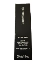 WARM LIGHT 07 bareMinerals BarePro Performance Wear Foundation Liquid 1oz NEW