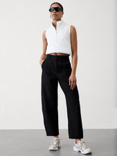 Athleta Skyline Utility Barrel Pant  Black 6 Small  650012 NEW