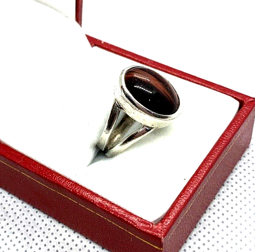 Antique Art Deco Solid Silver Ring Set Pink Natur… - image 5