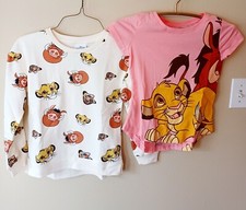 Disney The Lion King Short Sleeve Tee and Sweatshirt 2-Piece Set-M-7/8-Mufasa