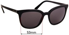 SFx Replacement Sunglass Lenses fits Prada SPR03X - 53mm Wide