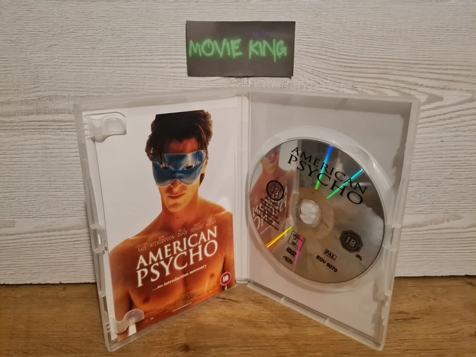 American Psycho (DVD, 2000) Christian Bale Reese Witherspoon [Region 2] [UK] 18 - Image 2 of 4