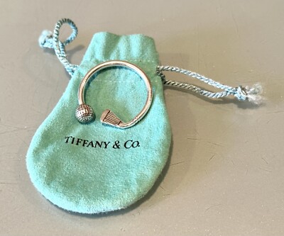 Vintage Tiffany & Co. Sterling Silver Golf Club Golf Ball Keychain