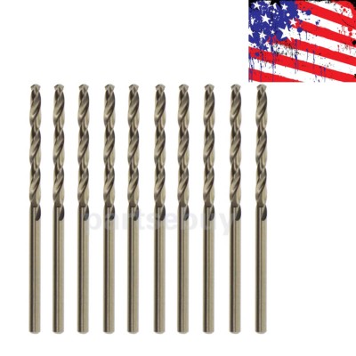 10pcs (3.2mm) 1/8 Inch M35 CNC Cobalt Drill Bit Metal Stainless Steel 118 Degree