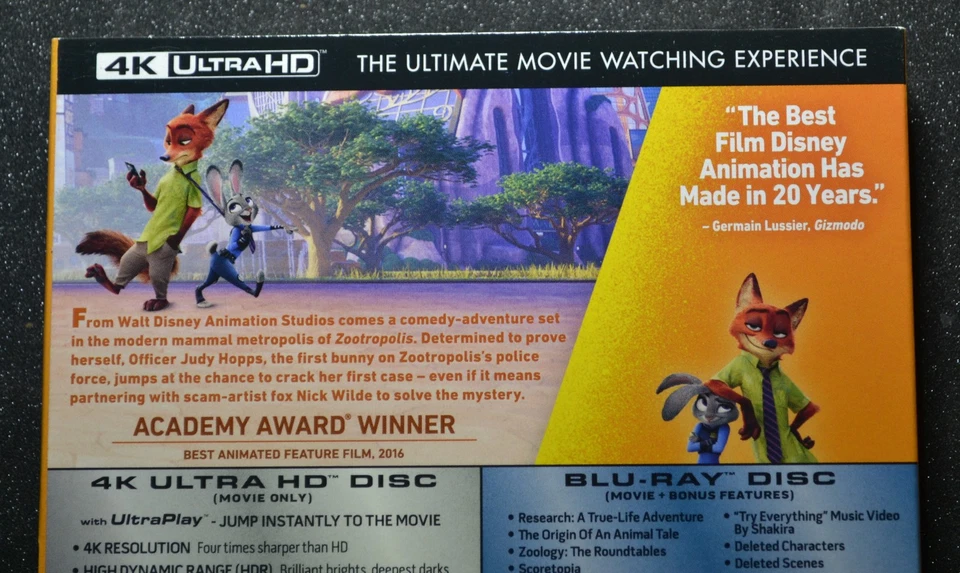 New & Sealed Zootropolis 4K UHD + Blu-ray + Slip Cover - Image 4 of 4