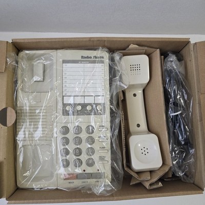 Vintage RadioShack 2-Line Phone Model 43-642 New No Box. New Old Stock 