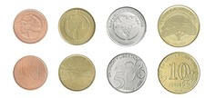 Argentina 1-10 Pesos 4 Pieces Set, 2017-2020, KM #186-189, Mint