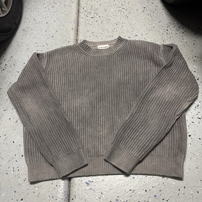 K-Two Studios fisherman knit grey sweater