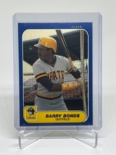 1986 Fleer Update Barry Bonds #U-14 Rookie Card RC Pittsburgh Pirates. rookie card picture