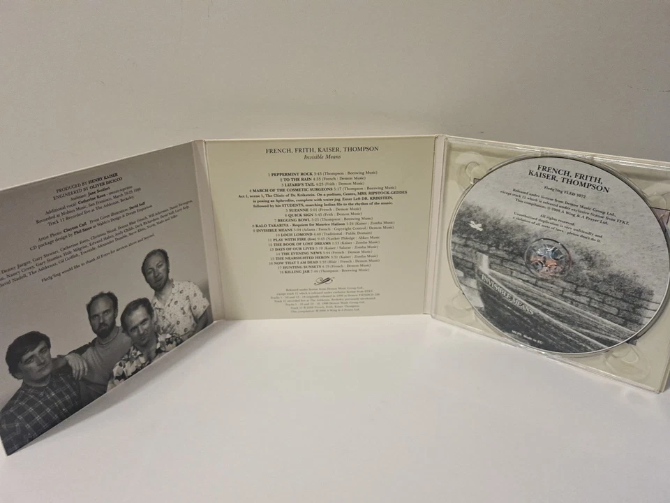 CD: FRENCH FRITH KAISER THOMPSON - INVISIBLE MEANS - Bild 3 von 3