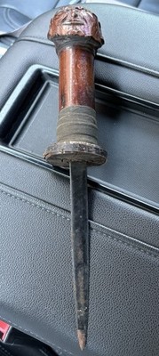 Vintage African Hand carved Dagger